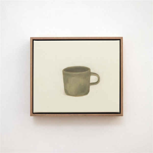 Briana Jamieson Figs on the Way to the Beach (Coffee Cup), 2024 oil on canvas 275 x 325 mm