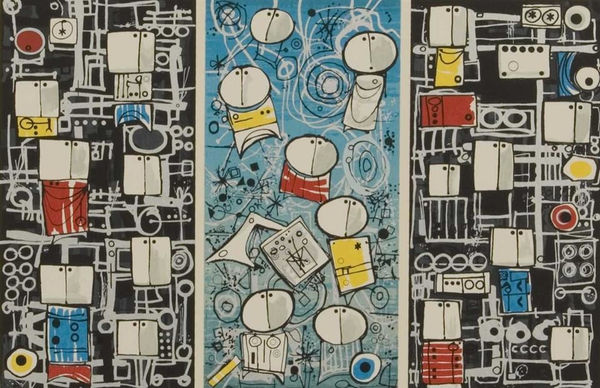 Ted Dutch (1928-2008), Jazz Triptych, 1983