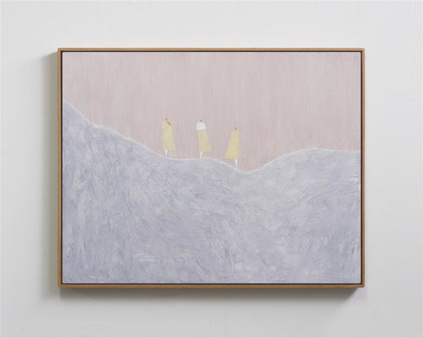 Alan Ibell Landscape with Three Ascendants II, 2021 acrylic on canvas 66.0 x 84.5 cm