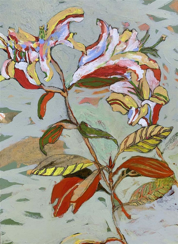 Brendan McGorry Lost In Yesterday acrylic and charcoal on canvas 555 x 390 mm