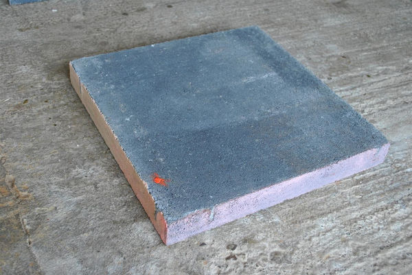 Jordan Davey-Emms Low Splitter (8), 2017 cement, wax, contract filler, salt, primer, paint, oil pastel 4.5 x 40.0 x 40.0 cm