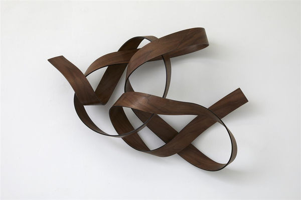 Ray Haydon Velocity VII, 2020 carbon fibre, timber veneer 600 x 850 x 250 mm