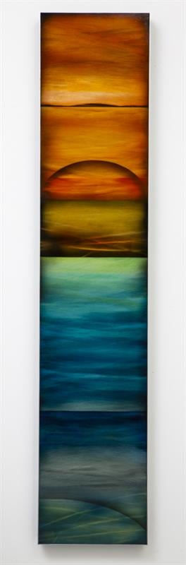 Tracey Walker Subsection 2, 2013 Mixed media on aluminium 120.0 x 25.0 cm