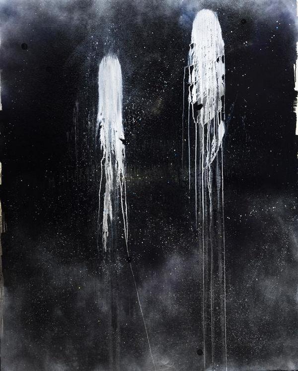 Cruz Jimenez A Clear Midnight, 2016 mixed media on canvas 150.0 x 120.0 cm