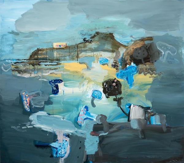 John Oxborough From Hinemoa Street, 2013 Acrylic on canvas 121.5 x 137.0 cm