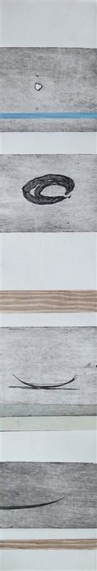 Simon Kaan Scroll VI, 2014 Intaglio wood cut print, single edition 70.0 x 12.5 cm