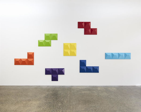 Scott Eady 1984, 2017 powder coated aluminium, edition of 3. 30.0 x 30.0 cm