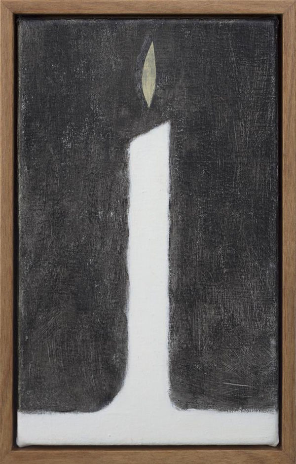 Alan Ibell Sconce, 2020 acrylic on canvas 15.0 x 13.5 cm