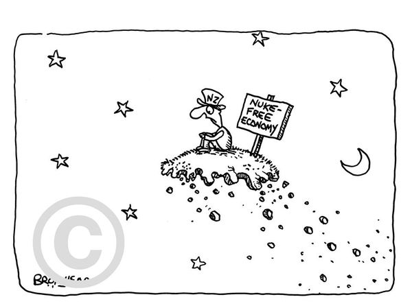 Peter Bromhead, Alone but Nuclear Free, 1986