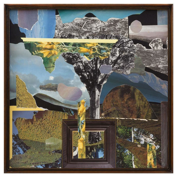 Teresa Hr Lane Here For Ages #11, 2022 Mixed media collage & recycled frame 40.0 x 40.0 cm