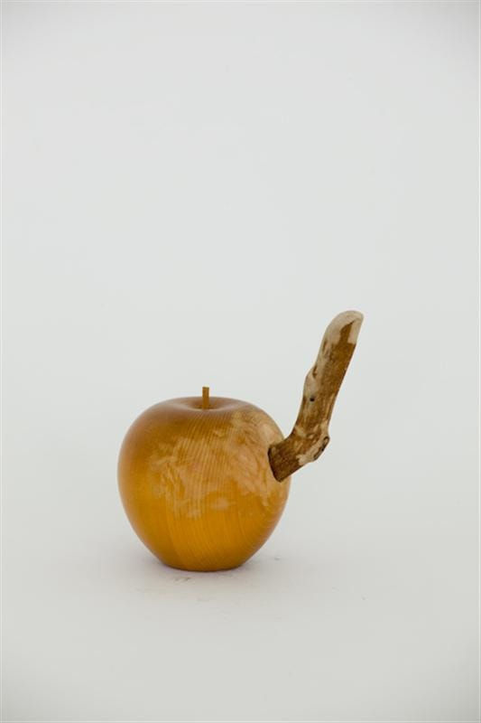 Josephine Cachemaille Bad Apple, 2010 Wood, glue and found carved apple 100 x 60 x 60 mm