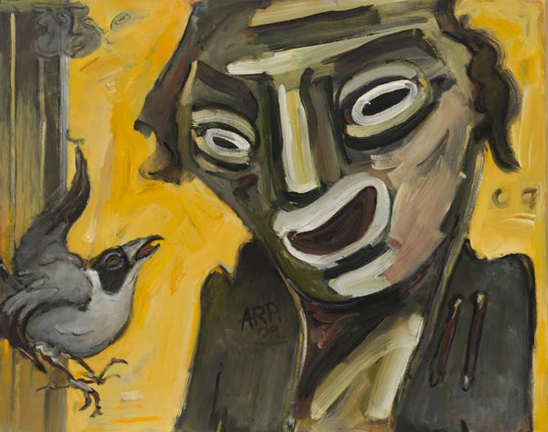 Alan Pearson The Macular Degeneration Man, 2009 Oil on canvas 805 x 1000 mm