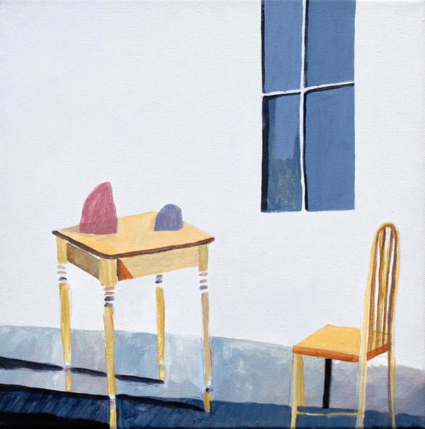 Alan Ibell Interior With Metamorphic Subjects, 2015 Acrylic on canvas 30.5 x 30.5 cm