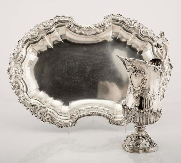 Silver Ewer and Basin, D. José I (1750-1777), 18th, Portugal