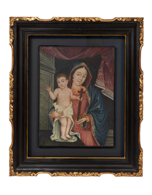 Nossa Senhora com o Menino e uma Cruz, Sul da China, c. 1770-1800