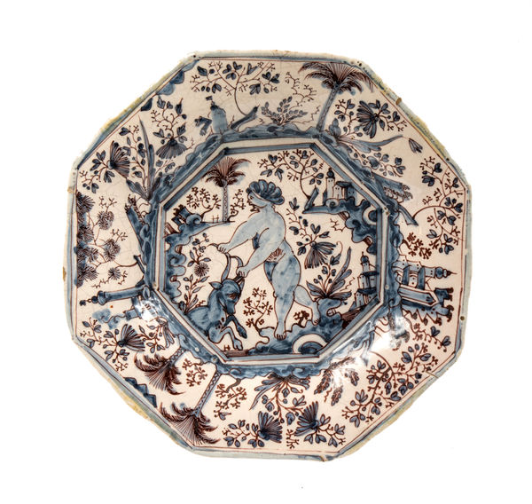Octagonal Plate, 1660-1680