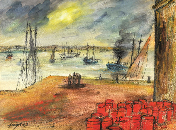 Bernardo Marques, Barcos no Tejo