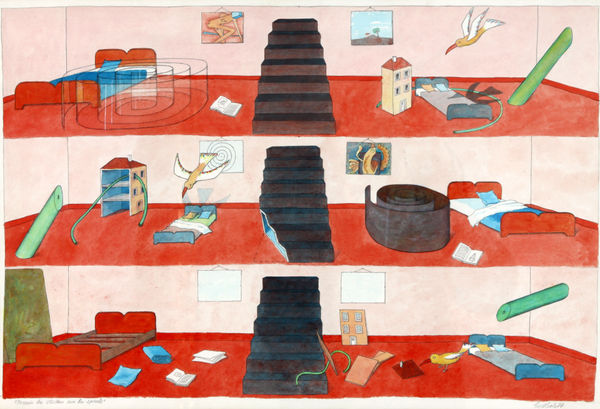 René Bertholo, Pouvoir du visiteur sur la Spirale, 1977