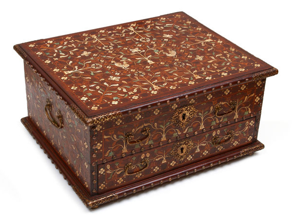 An Indo-Portuguese Thane writing cabinet, / India, probably Thane, late 16th or early 17th c., 17th century