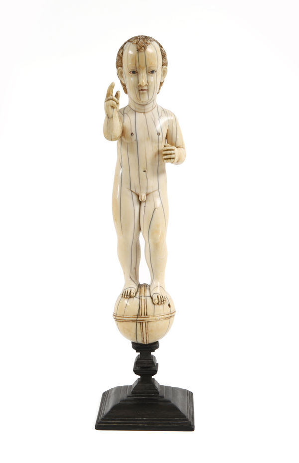 A Sinhalese Portuguese Child Jesus Salvator Mundi, Ceylon (present-day Sri-Lanka), 17th c.