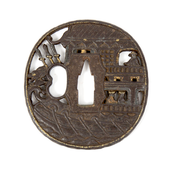 Black Boat – Korufune Nanban Tsuba, Japan, early 17th c.