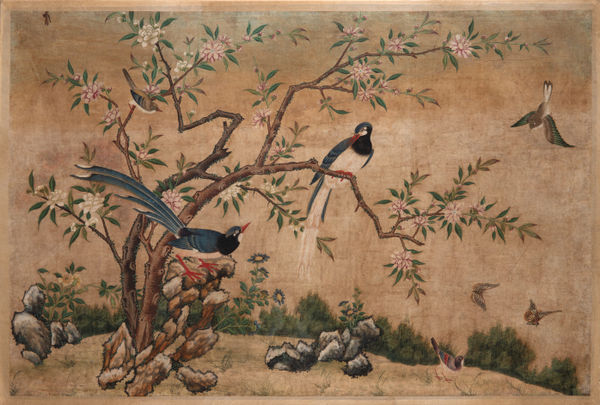 Escola Chinesa, A Birds and Flowers Landscape, Ca. 1870