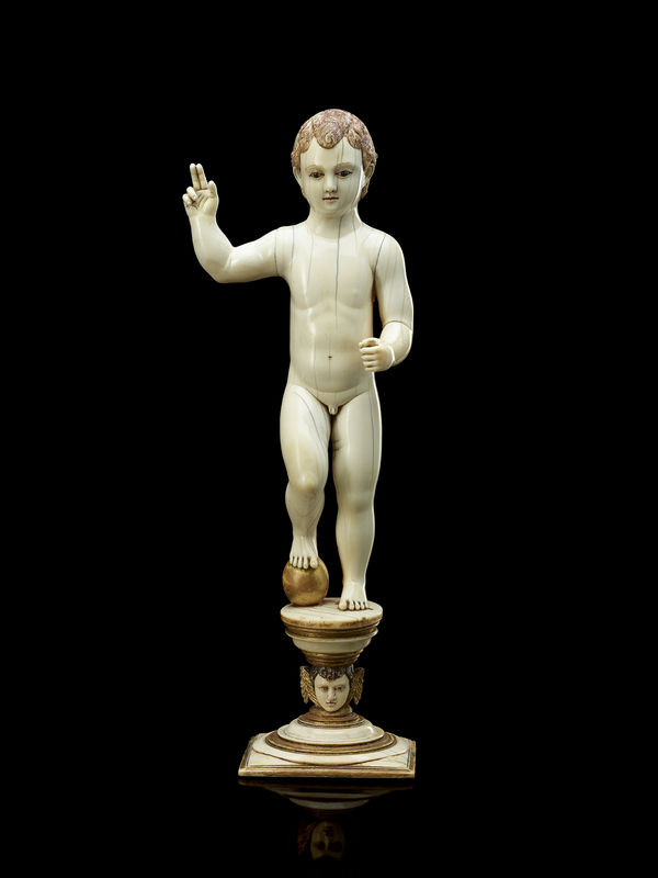 A Sinhalese Portuguese Child Jesus Salvator Mundi, Ceylon (present-day Sri-Lanka); late 16th–early 17th century