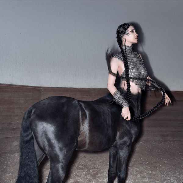 Aya Shalkar (Kazakhstan/US), MERGEN III - A photo reconstruction of the archer centaur Mergen, discovered at a burial site near the Tarbagatai mountain range, dated to the 6th century CE. The site is believed to belong to the Peri civilization that once inhabited the region. Mergen w, 2025