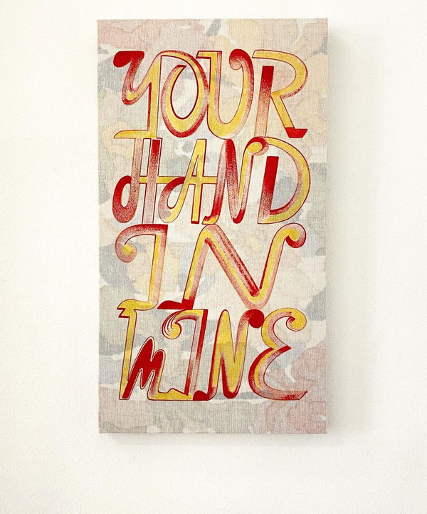 Jon Campbell, Your hand in mine (for KD), 2022