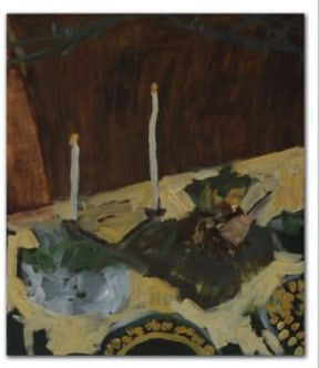 Ella Dunn, Dinner under the washing line, 2021