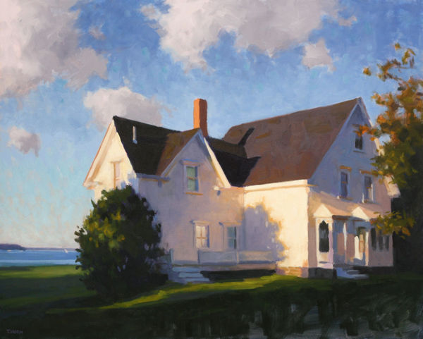 Timothy Horn, White House on Shore at Evening