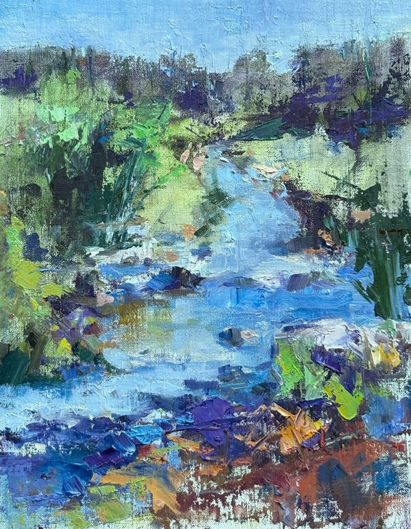 Best & Brightest 2026 Lissa Feagler "The Creek" Oil 14"x11" $800