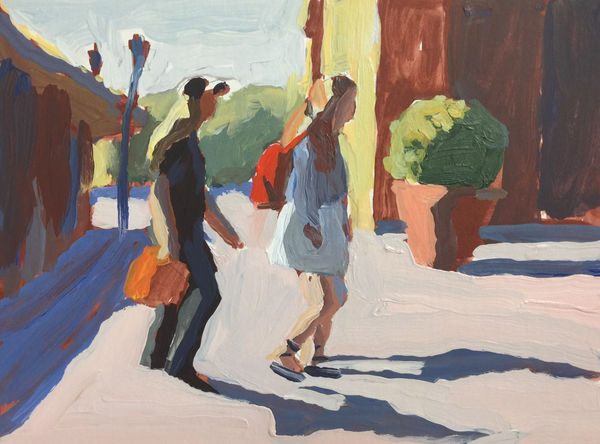 Peggi Kroll-Roberts, Two Walking, 2023