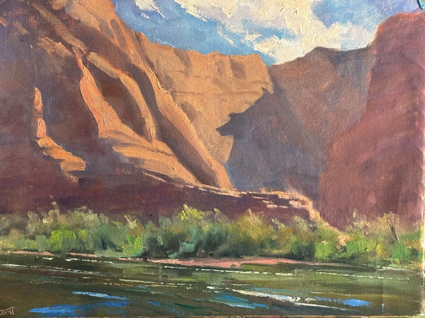 Best & Brightest 2026 Sally Sullivan McDermott "Afternoon on the Colorado" Oil 12"x16" $300