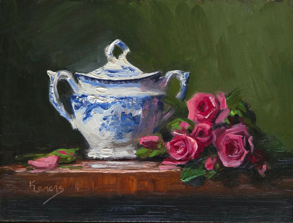 Best & Brightest 2026 Karen Lemens "Sweetness and Light" Oil 9"x12" $650