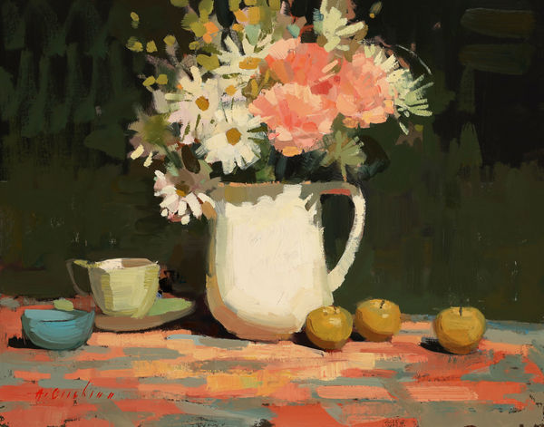 Aimee Erickson, Still Life with Pink Carnations
