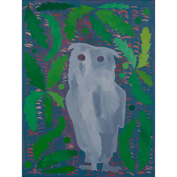 Fernando do Campo Owl watching me from Macadamia tree, 2022 acrylic on canvas 61 x 46 cm