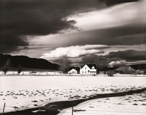 Brett Weston, Farm House, Ridgeport, CA, 1965