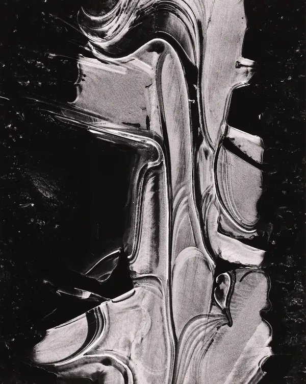 Brett Weston, Ice Forms, Oregon, 1974