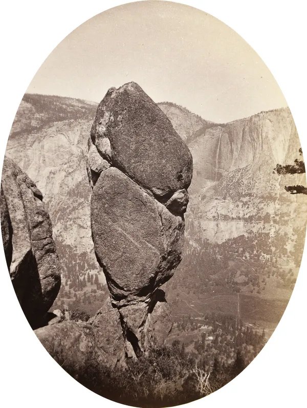 Carleton Watkins, Agassiz Rock from Union Pt, Yosemite, 1878-81