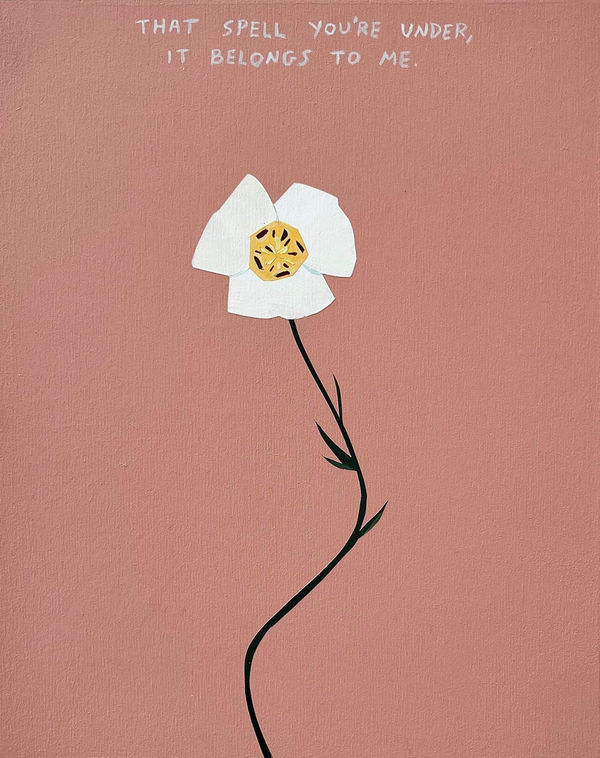 Michael Dumontier & Neil Farber That spell you're under, it belongs to me., 2024 Acrylic on board 10 x 8 inches