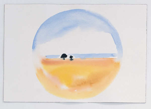 Leslie Baum, Plein air watercolor 7, 2018-2021