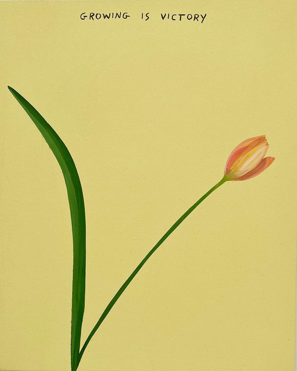 Michael Dumontier & Neil Farber Growing is victory, 2024 Acrylic on board 10 x 8 inches