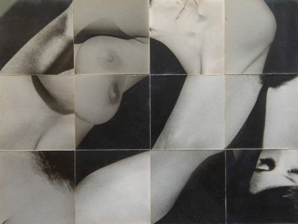 Robert Heinecken 12 Figure Squares, 1967 12 Silver Gelatin Prints Mounted 8 3/4 x 11 3/4 inches 18 x 20.25, framed