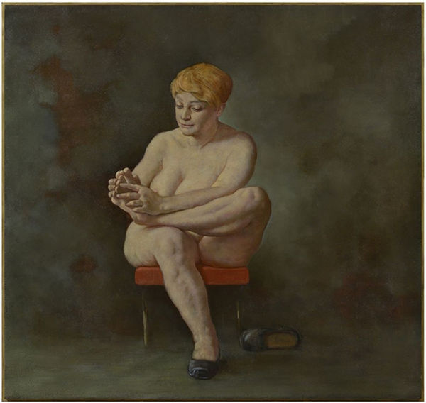 Sasha Okun, Irena G Checks her Pedicure, 2020