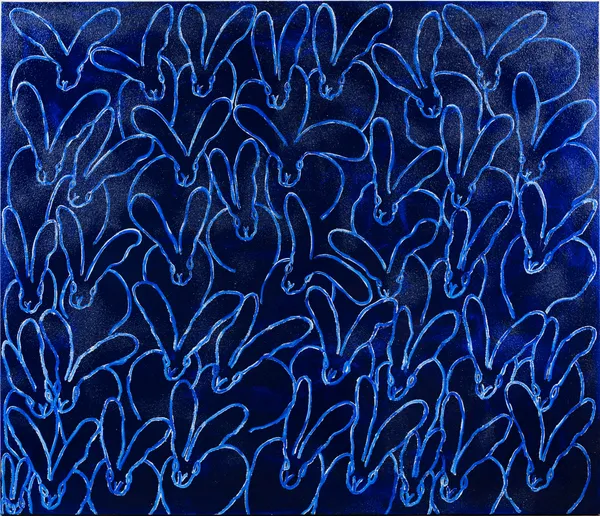 Hunt Slonem, Night Watch Blues, 2023