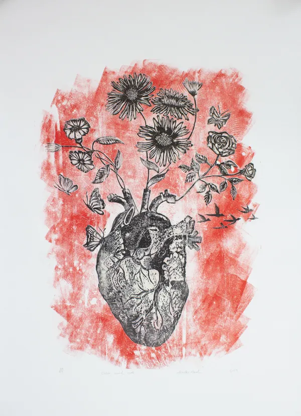 Hansika Herath Hidden Story 30, 2019 Woodcut Print 91 x 61 cm 35 7/8 x 24 1/8 in Edition of 9