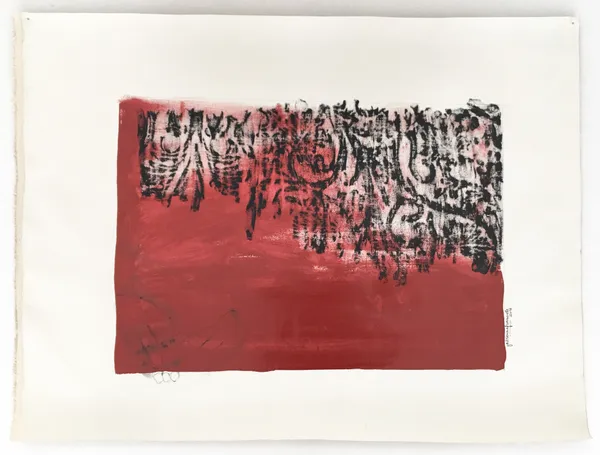 Fabienne Francotte Prayer Rug 02, 2018 Mixed Media on Canvas 87cm x 66cm