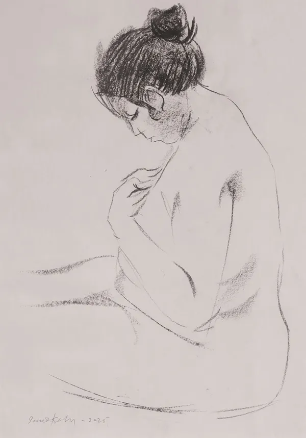 Sameera Kalupahana Untitled, 2025 Pencil on Paper 36.5 x 25.5 cm 14 3/8 x 10 in