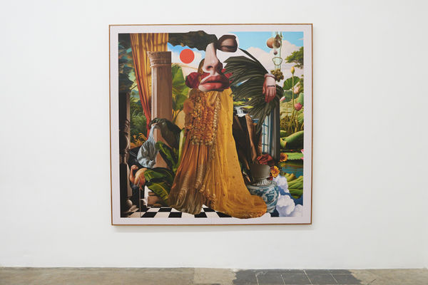 Muvindu Binoy Flux 4, 2024 Giclée Print on Canvas 183 x 183 cm 72 x 72 in Edition of 5